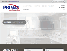 Tablet Screenshot of primaxpest.com